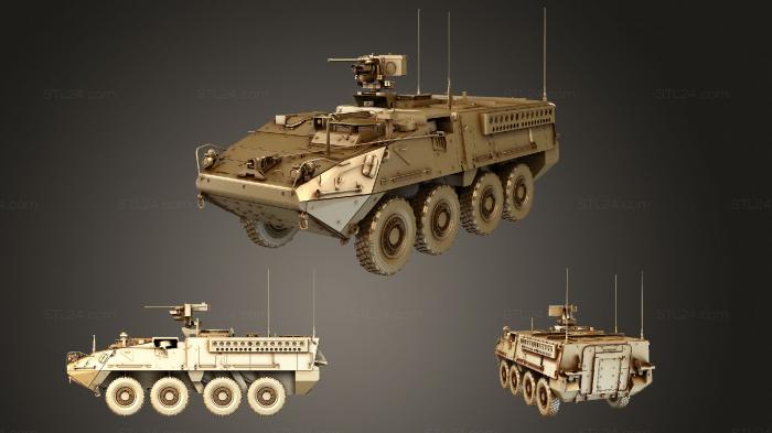 Vehicles (M1126 Stryker ICV, CARS_2330) 3D models for cnc